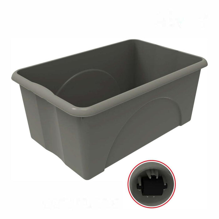 КУТИЯ С КОЛЕЛЦА DUNE 45L СИВА