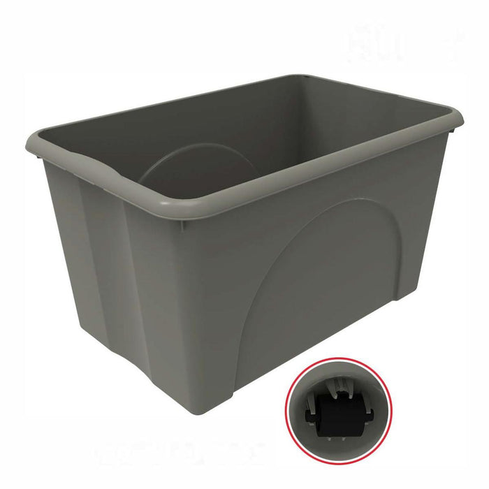 КУТИЯ С КОЛЕЛЦА DUNE 60L СИВА