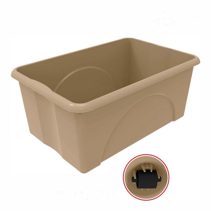 КУТИЯ С КОЛЕЛЦА DUNE 45L БЕЖОВА