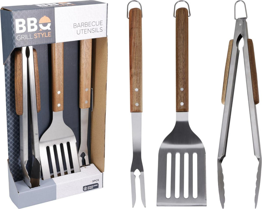 КОМПЛЕКТ ПРИБОРИ ЗА БАРБЕКЮ 3 БР