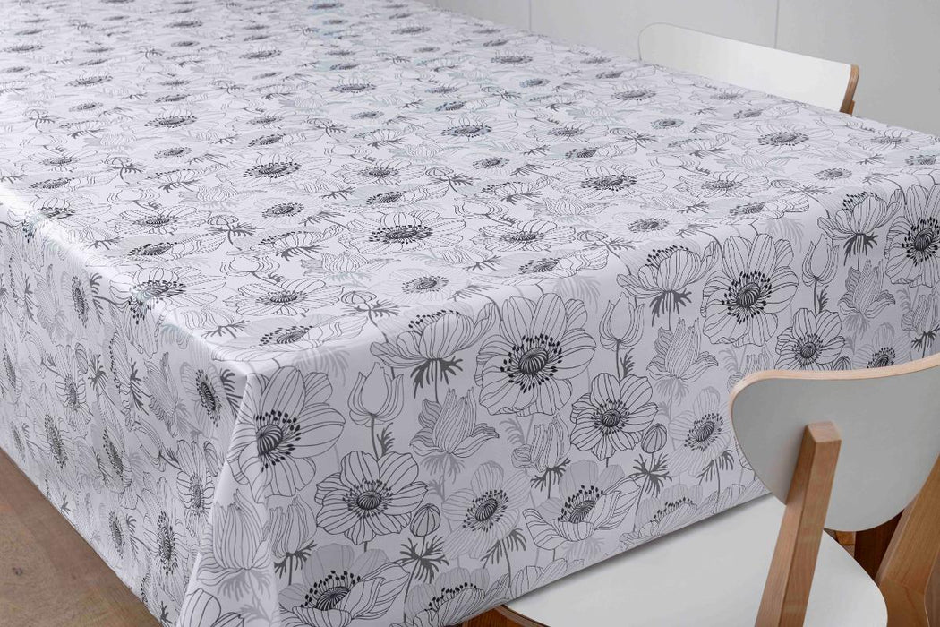 МУШАМА PVC 140СМХ20М ЦВЕТЯ СИВО
