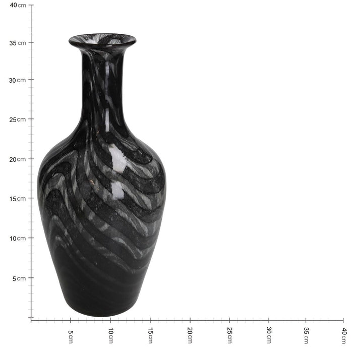 ВАЗА ЧЕРНА 36X17X17CM