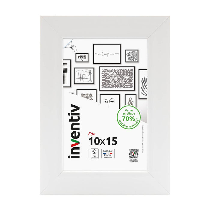 РАМКА 10X15 СМ EDA БЯЛА
