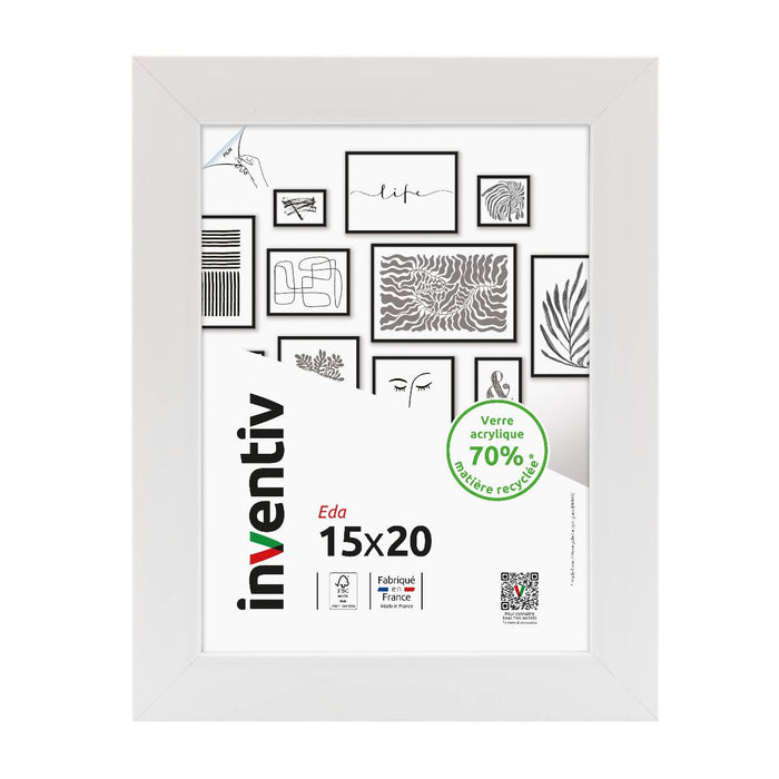 РАМКА 15X20 СМ EDA БЯЛА