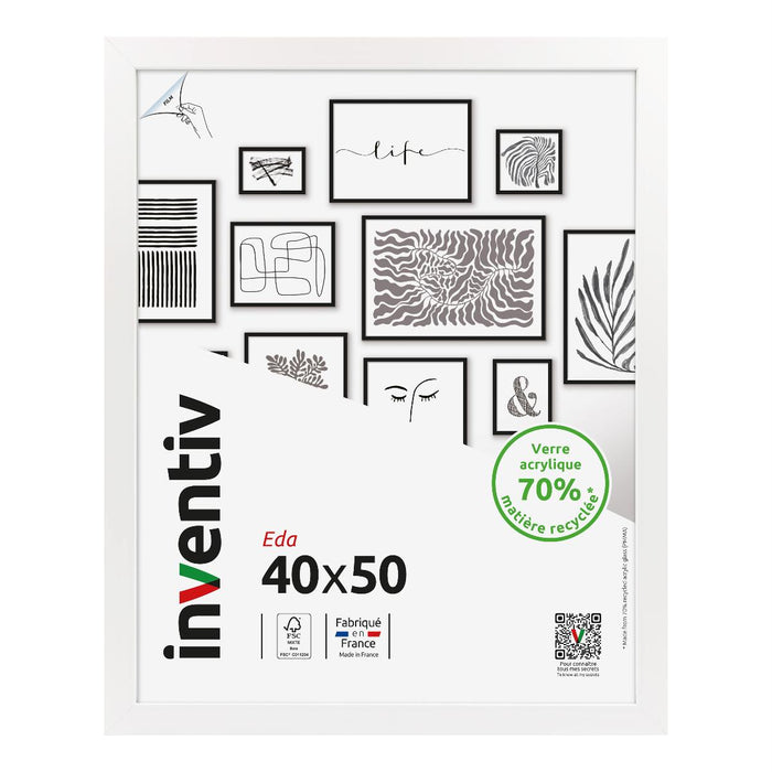 РАМКА 40X50 СМ EDA БЯЛА