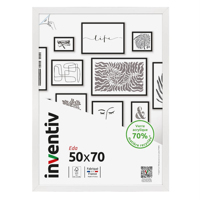 РАМКА 50X70 СМ EDA БЯЛА