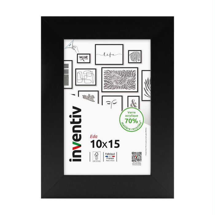 РАМКА 10X15 СМ EDA ЧЕРНА