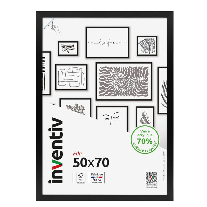 РАМКА 50X70 СМ EDA ЧЕРНА