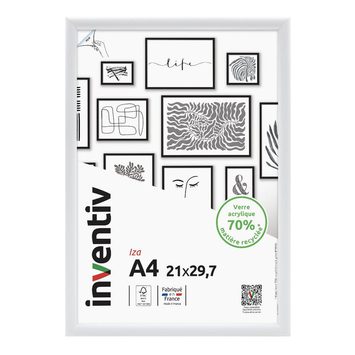 РАМКА 21X29.7 СМ IZA БЯЛ