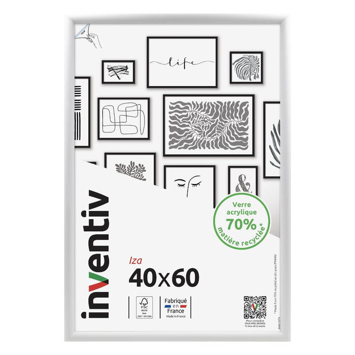 РАМКА 40X60 СМ IZA БЯЛ