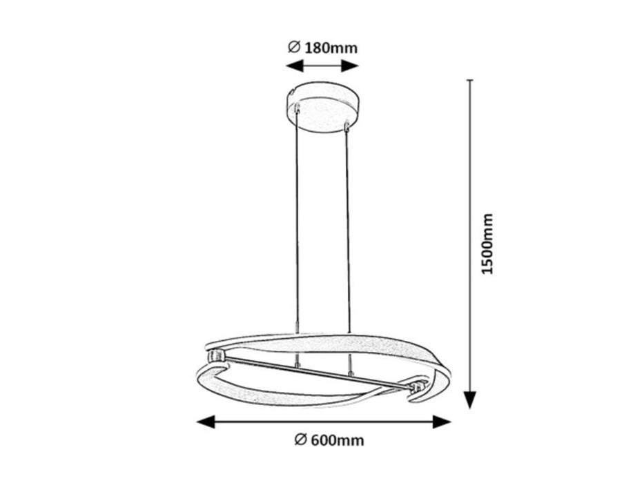 LED ПЕНДЕЛ ADALIN 40W 60CM