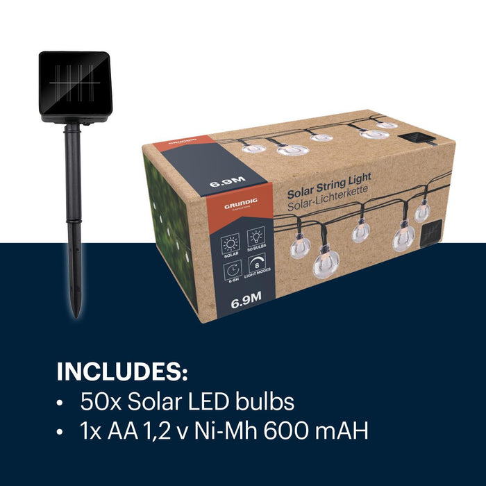 СОЛАРНИ ЛАМПИ 50LED 6.9М