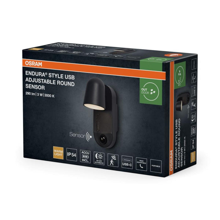 USB ФАСАДНО ОСВ. ТЯЛО OSRAM СЕНЗОР