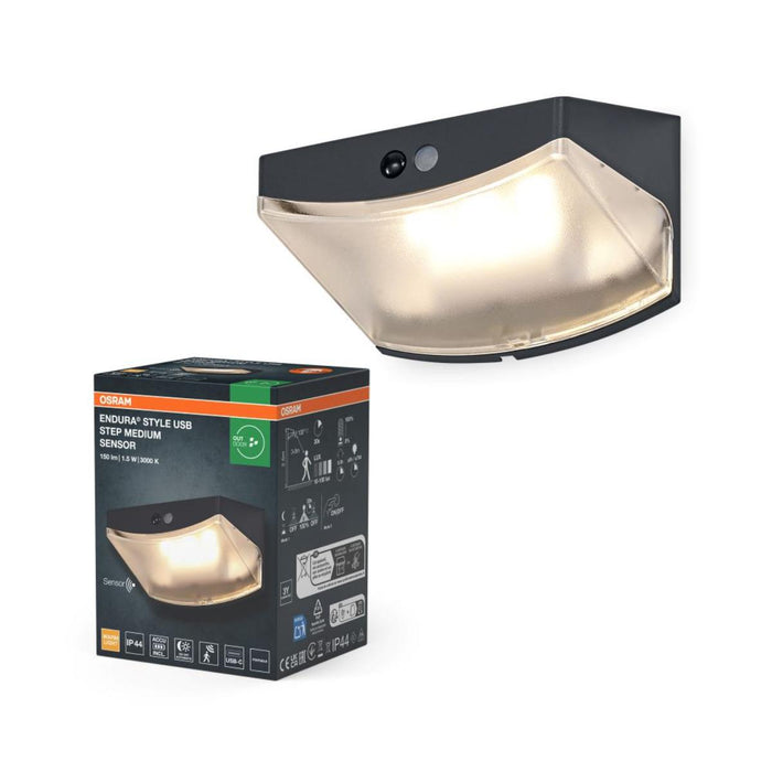 USB ФАСАД. ОСВ. ТЯЛО OSRAM  STEP M СЕНЗ