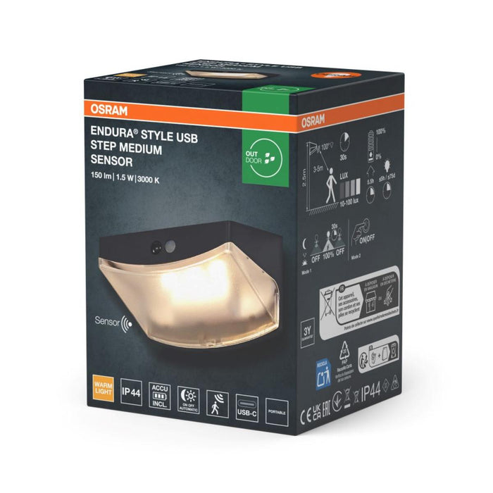 USB ФАСАД. ОСВ. ТЯЛО OSRAM  STEP M СЕНЗ