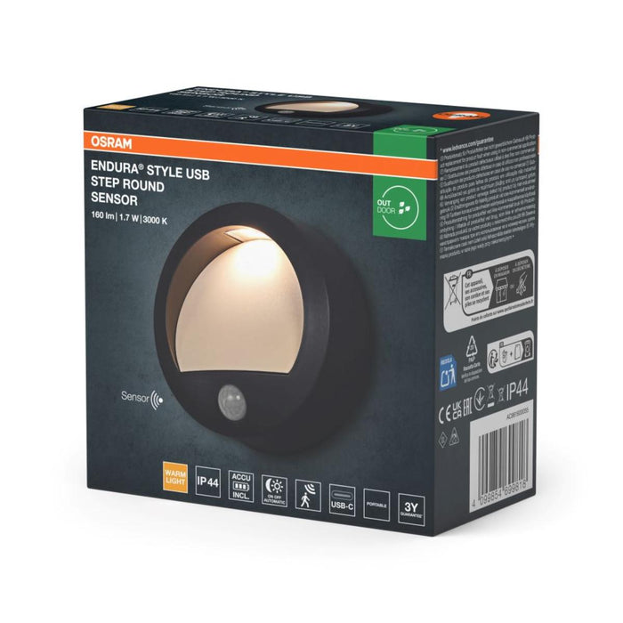 USB ФАСАД. ОСВ. ТЯЛО OSRAM  STEP RD СЕНЗ