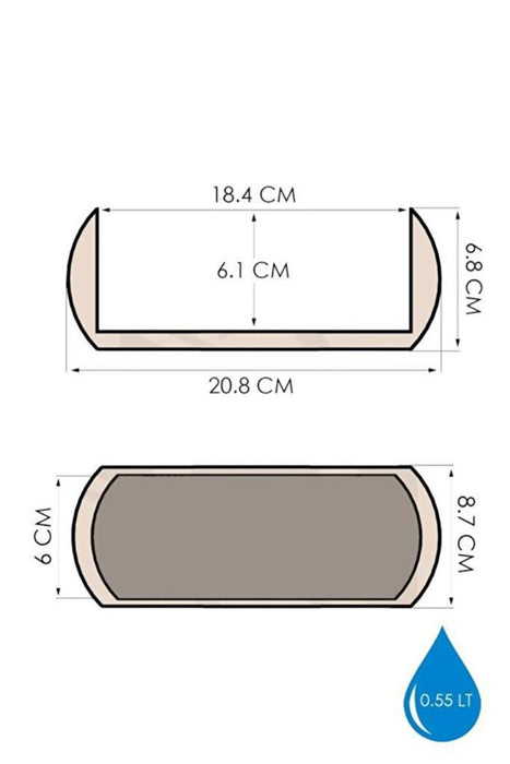 САКСИЯ CORAL PVC 21Х8 СМ КРЕМАВО