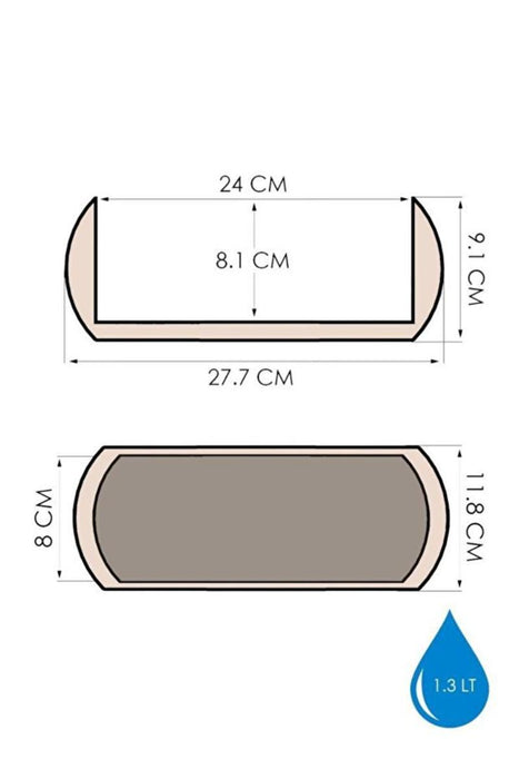 САКСИЯ CORAL PVC 28Х12 СМ КРЕМАВО
