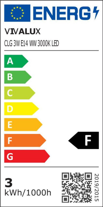 LED ЛАМПА CERAMIC CLG 3W E14 WW 3000K