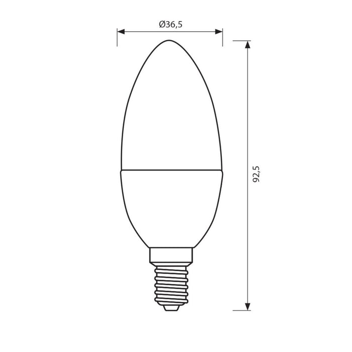 LED ЛАМПА CERAMIC CLC 3W E14 CL 4000K