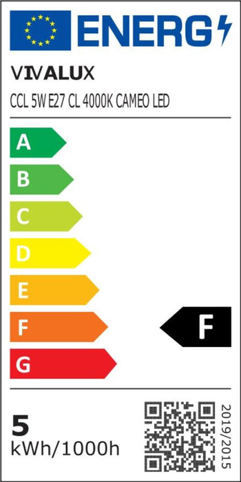 LED ЛАМПА CAMEO CCL 5W E27 WW 3000K