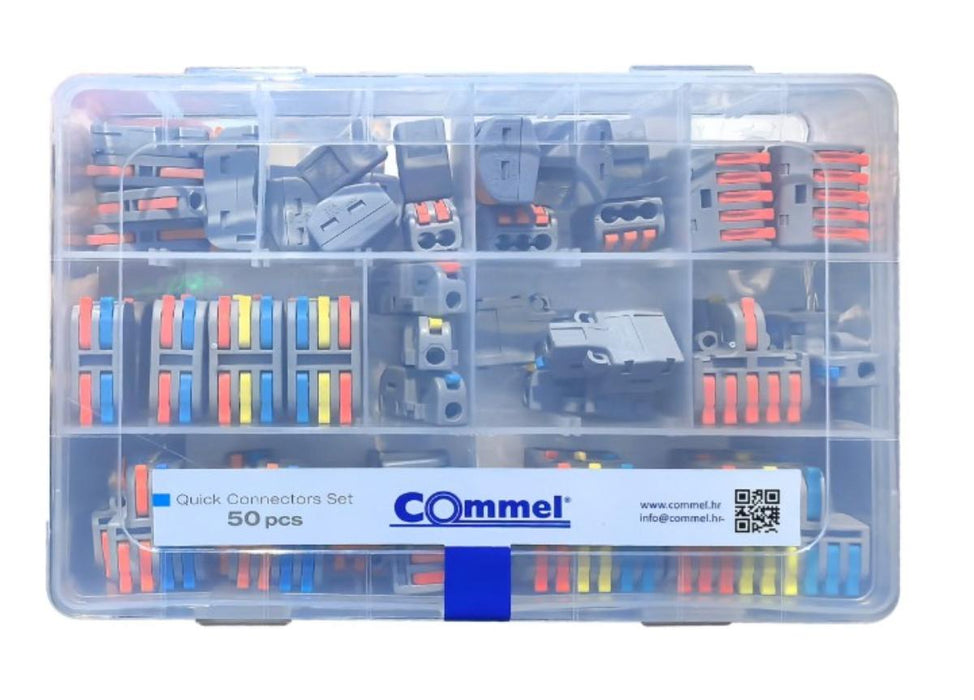 КУТИЯ БЪРЗИ ВРЪЗКИ 32A 250V 50БР COMMEL