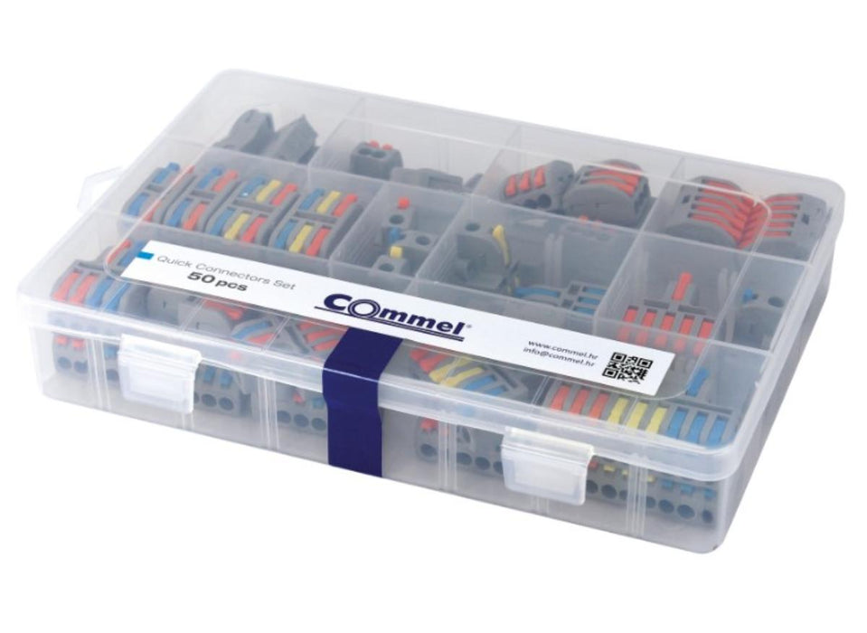 КУТИЯ БЪРЗИ ВРЪЗКИ 32A 250V 50БР COMMEL