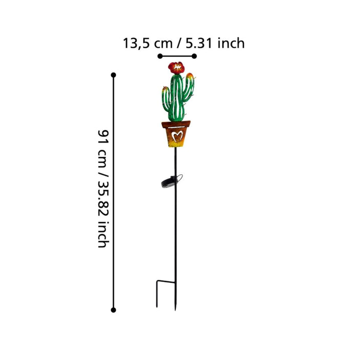 СОЛАРНО LED КОЛЧЕ КАКТУС  22X0.05W H-800