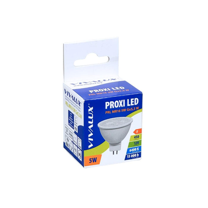 LED ЛАМПА PROXI MR16 12V 5W G5.3W 6400K