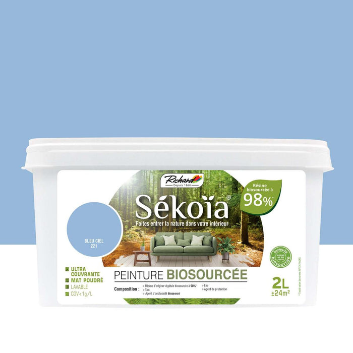 БОЯ SEKOIA MAT 2Л НЕБЕСНО СИНЬО