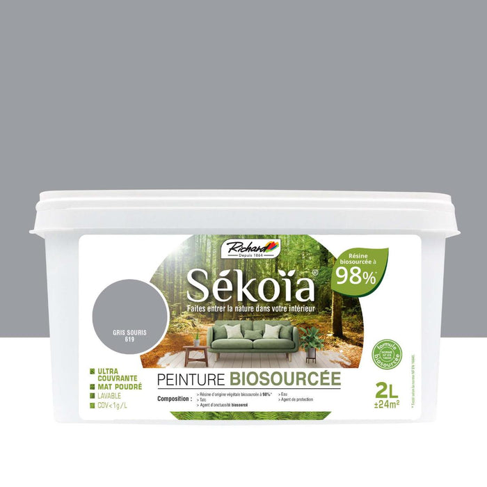 БОЯ SEKOIA MAT 2Л СИВО