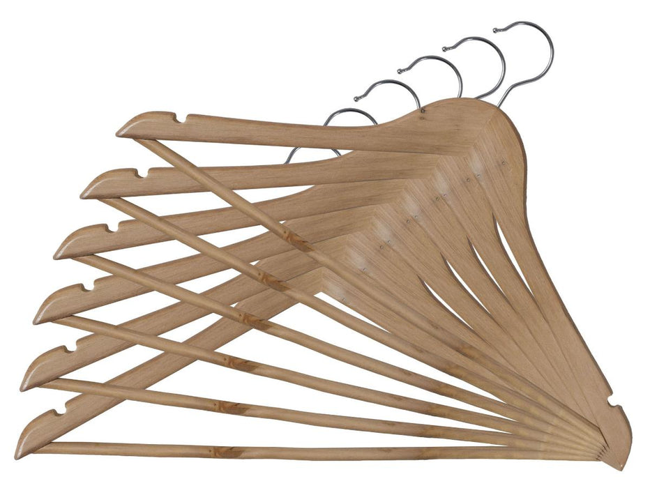 ЗАКАЧАЛКИ ЗА ДРЕХИ, ДЪРВЕНИ WOODEN 6 БР