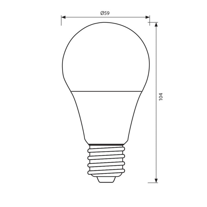 LED ЛАМПА ALFA 8.5W E27 W 6400K