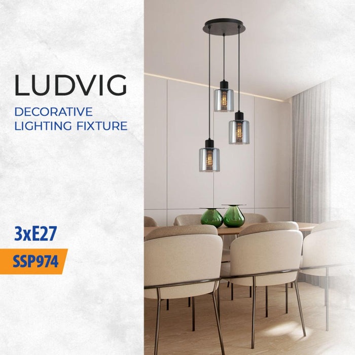 ПОЛИЛЕЙ LUDVIG 3ХE27 290X1200MM