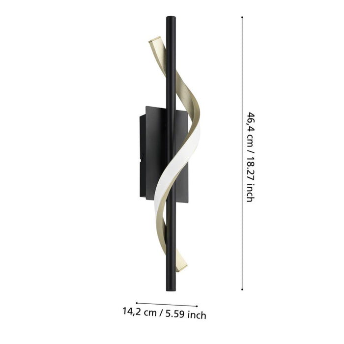 LED АПЛИК CONAPRATO CCT 8.8W  МЕСИНГ