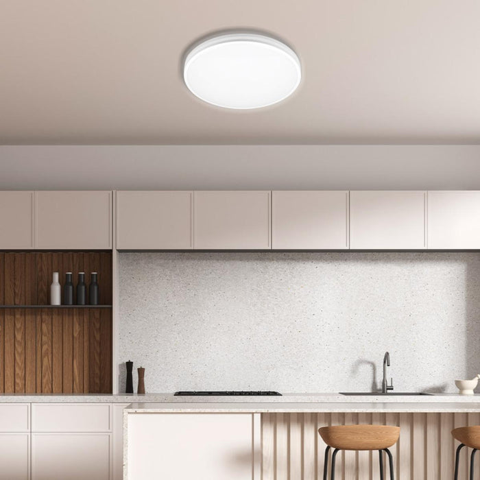 LED ПЛАФОН 24W 30CM CCT DIM 1920LM БЯЛ VIVALUX NANCY