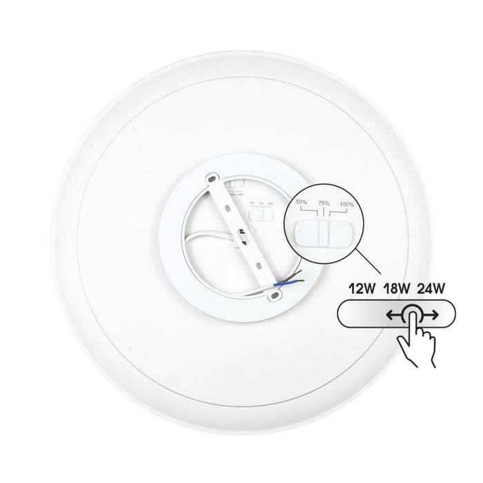 LED ПЛАФОН 24W 30CM CCT DIM 1920LM БЯЛ VIVALUX NANCY