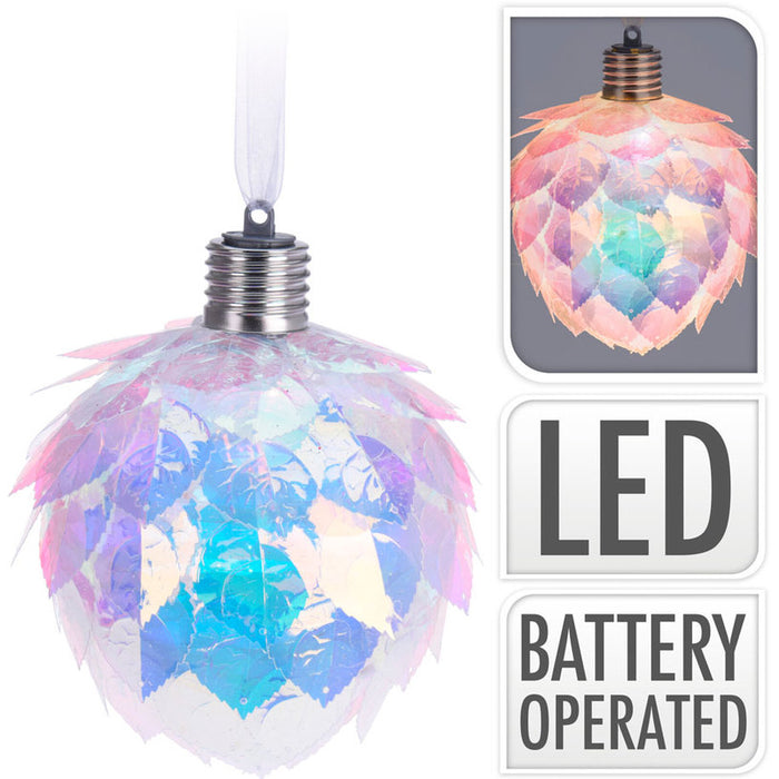 КОЛЕДНА ТОПКА 13Х15CM LED ЛОТOС DH8037900