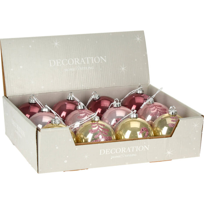 КОЛЕДНА ТОПКА 8CM БРОКАТ ABJ432250