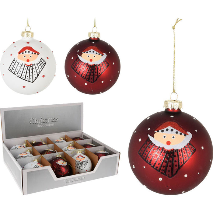 КОЛЕДНА ТОПКА 8CM СТЪКЛЕНА ABT611840