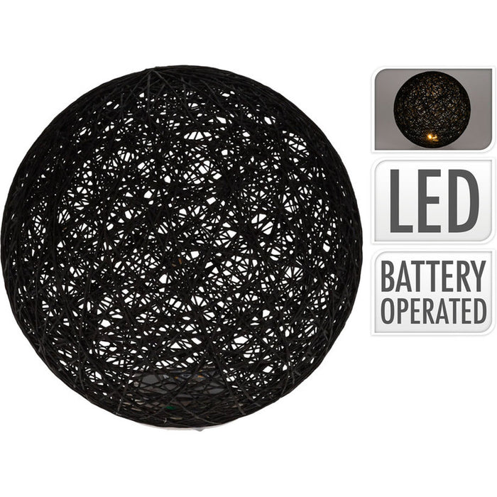 КОЛЕДНА ДЕКОРАЦИЯ ТОПКА 25CM ЧЕРНА AMZ000140