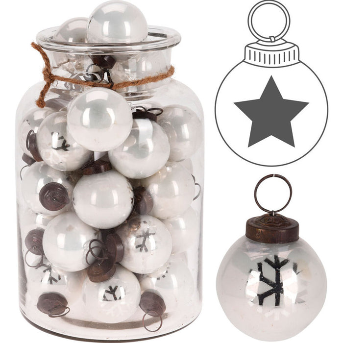 КОЛЕДНА ТОПКА 6CM СТЪКЛЕНА A54230930