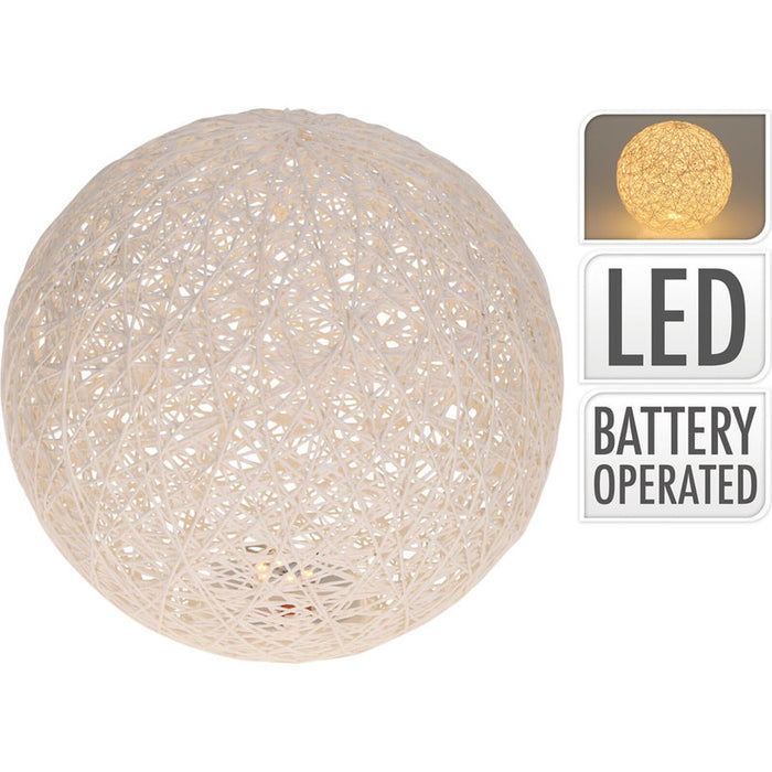 КОЛЕДНА ДЕКОРАЦИЯ ТОПКА 25CM БЯЛА AMZ000110