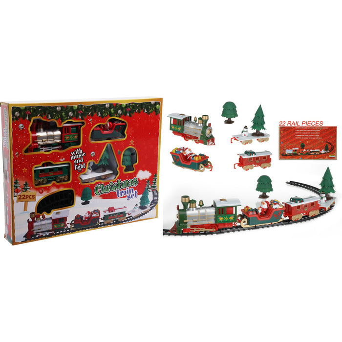 КОЛЕДНА ИГРАЧКА ВЛАКЧЕ 22ЧАСТИ S27600020
