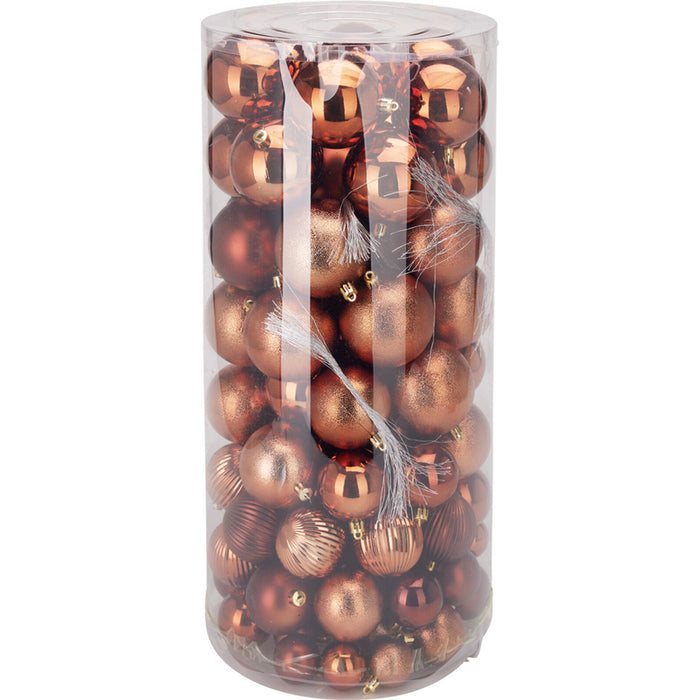 КОМПЛЕКТ КОЛЕДНИ ТОПКИ 100БР КАФЕ CAR104100