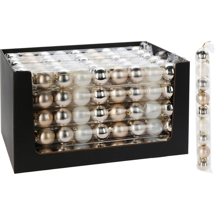 КОМПЛЕКТ КОЛЕДНИ ТОПКИ 6CM 9БР ЗЛАТО CAR100580