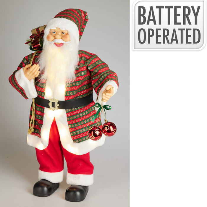 КОЛЕДНА ФИГУРА ДЯДО КОЛЕДА 80CM LED ATK000560