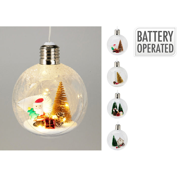 КОЛЕДНА ТОПКА LED 15CM AHR004240