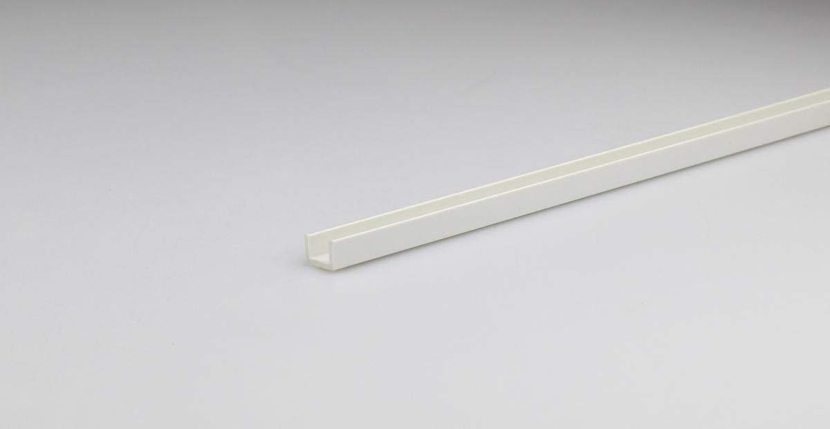 PVC U-ПРОФИЛ 6.2Х8.7MM/1M БЯЛ