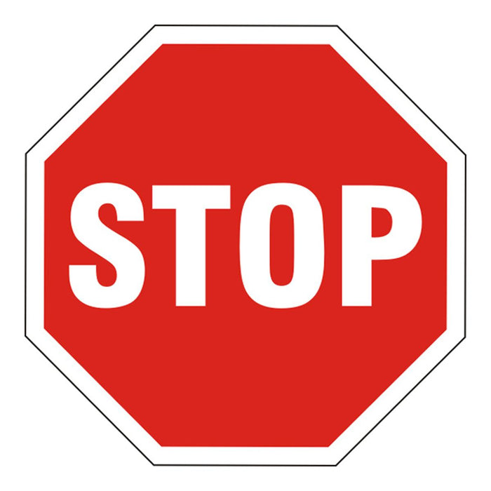 СТИКЕР 12X12CM ''ЗНАК STOP''